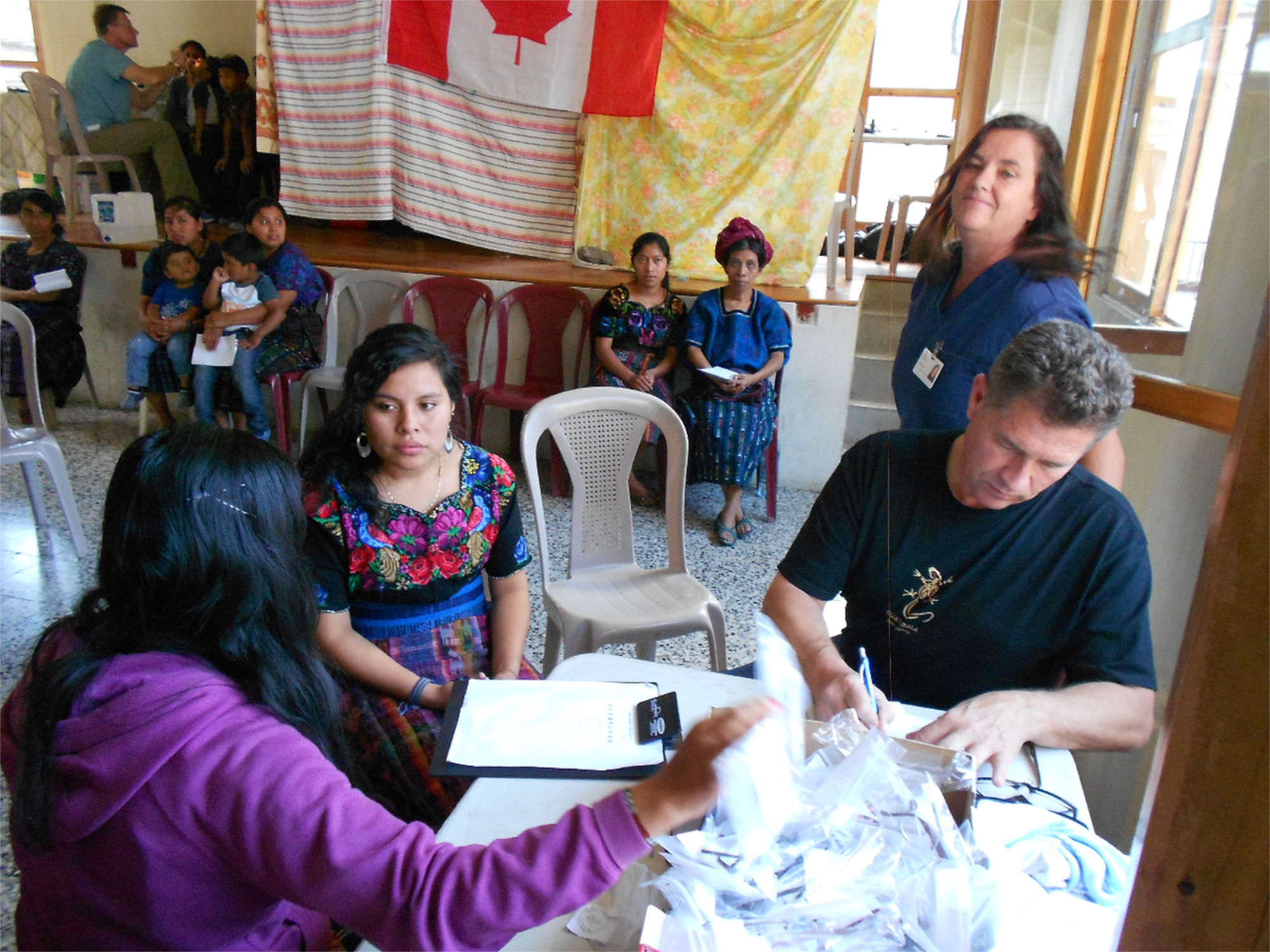 Patients registering for community nursing clinic